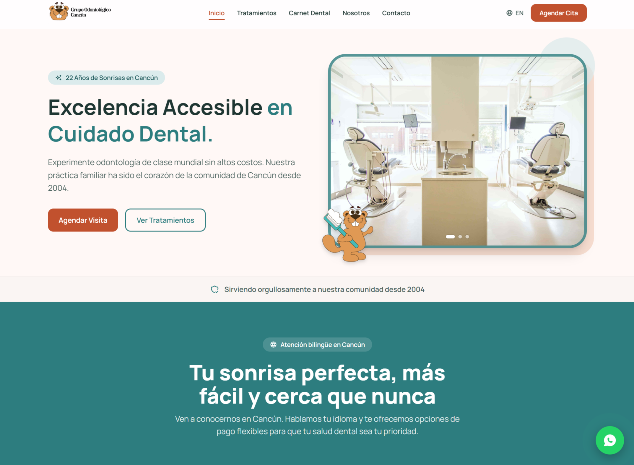 Sitio de Grupo Odontológico